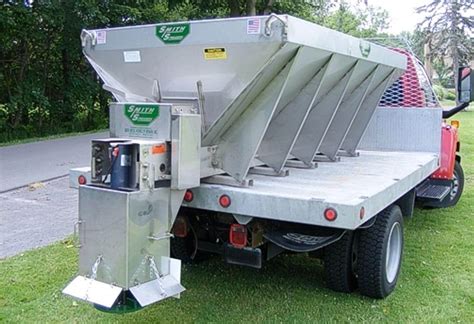 stainless steel v box salt spreader|large dump truck salt spreaders.